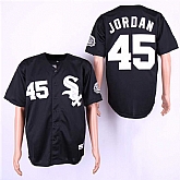 White Sox 45 Michael Jordan Black Cooperstown Collection Jersey Dzhi,baseball caps,new era cap wholesale,wholesale hats
